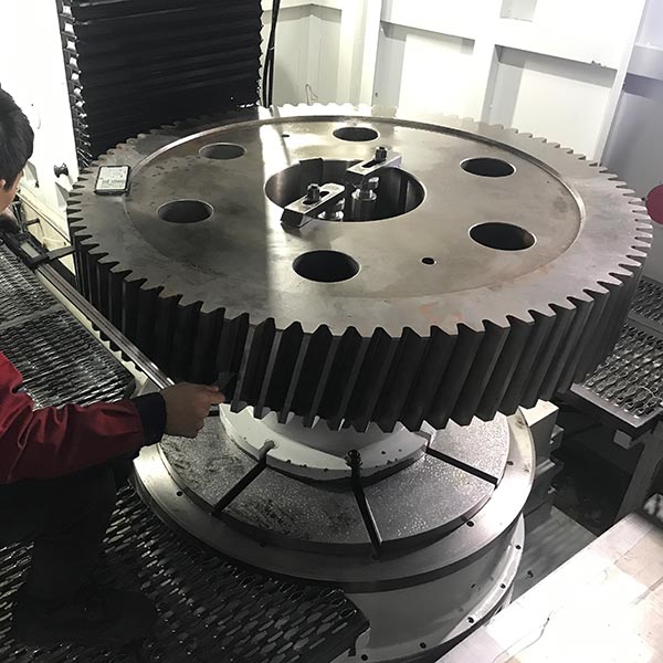 Machining big gear (external gear) below 1.5m